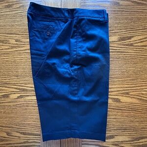 Lands' End Women's Navy Bermuda Shorts Size 14 Tall